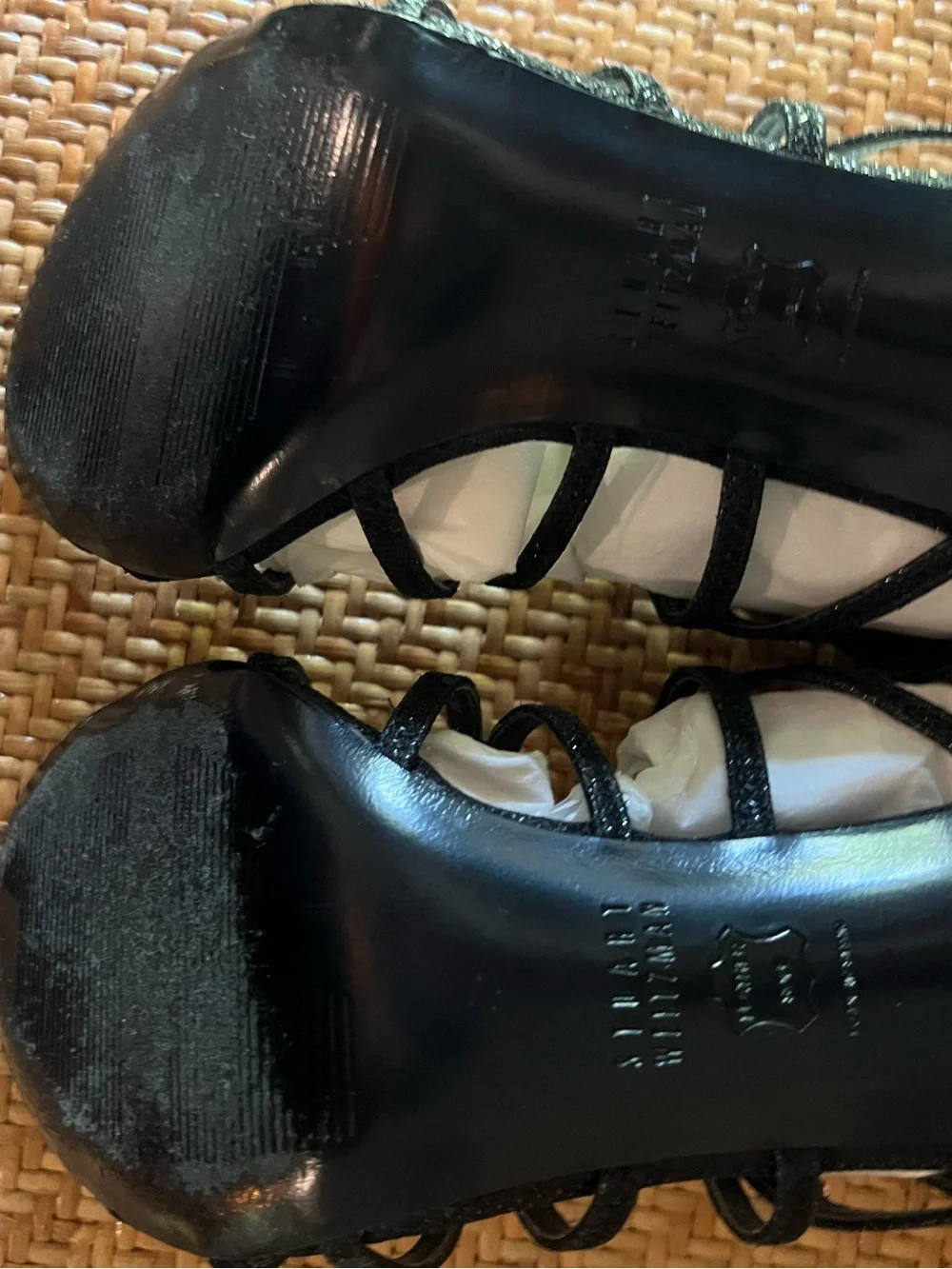 Stuart Weitzman Black Strappy High-Heel Sandals - Women